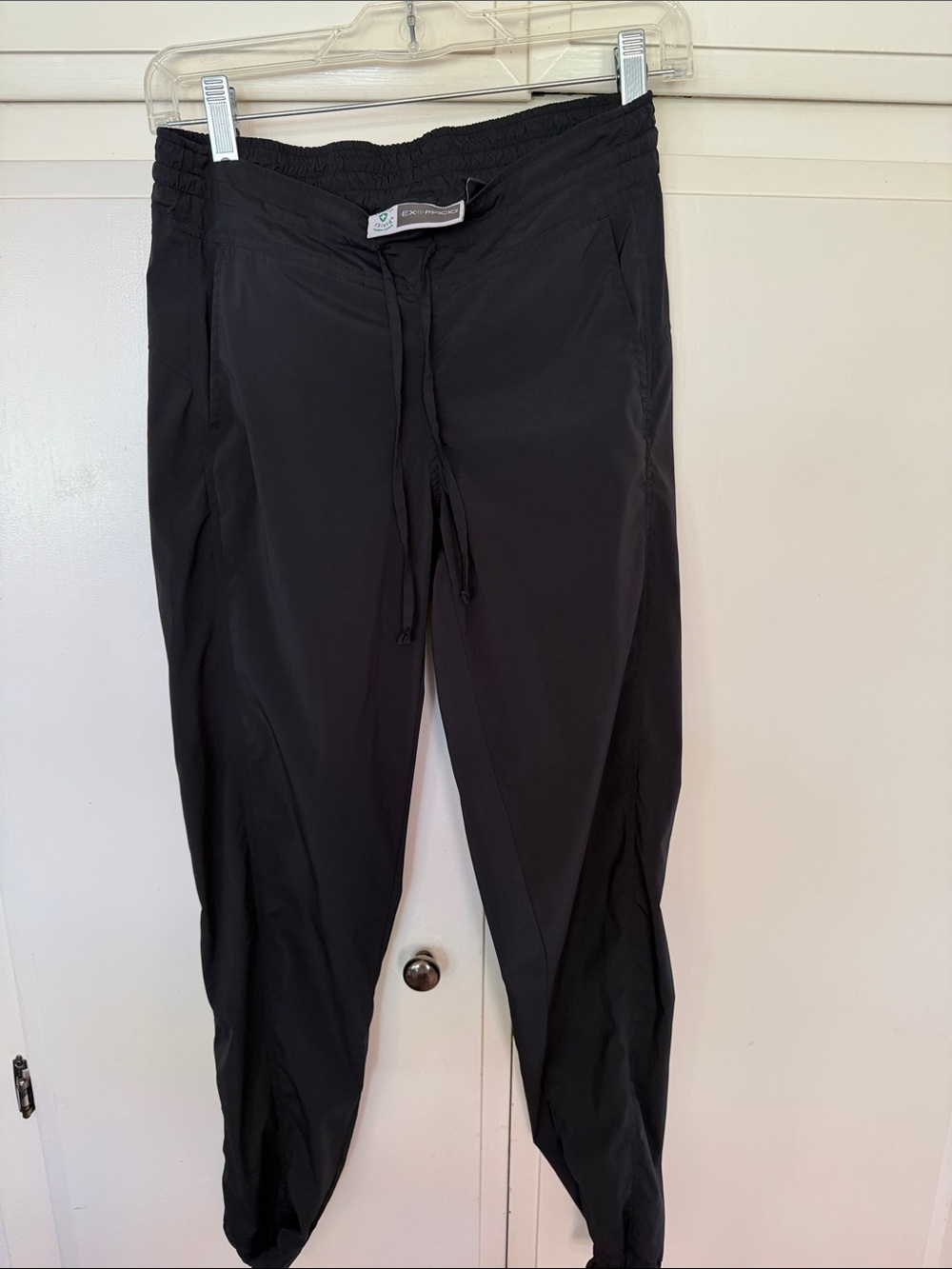 ISSI Black Drawstring Joggers with Tapered Legs